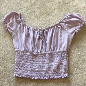 PACSUN/ ME TO WE Lavender Smocked Top